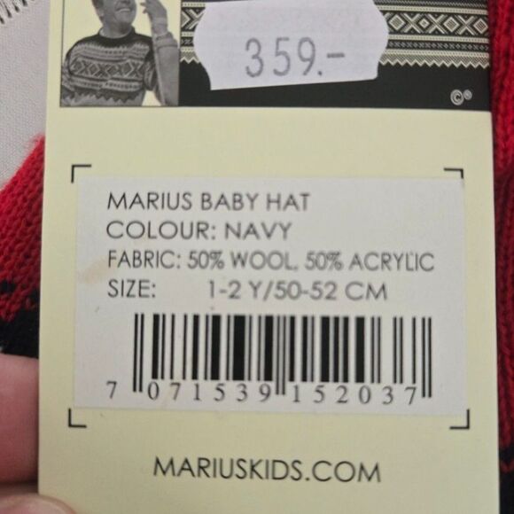 New With Tags Marius Kids 1-2 Yrs 50% Wool 50% Acrylic Trapper Hat - Picture 4 of 7